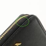 PRADA Logo Saffiano Leather Round Zippy Wallet Black 1MM268 - 图片 15