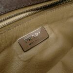 PRADA Logo Leather Shoulder Bag Crossbody Bag Brown - 图片 24