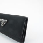 PRADA Triangle Logo Nylon 6 Key Case Key Holder Black M26X Used - 图片 10