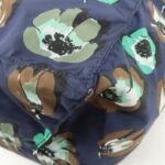 PRADA Triangle Logo Nylon Tote Bag w/Pouch Flower Print Navy B4626B Used - 图片 8