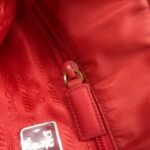 PRADA Nylon Patent Leather Shoulder Bag Red B8844 - 图片 22