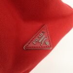 PRADA Canapa Mini Canvas Hand Bag Castilian Red BN2439 - 图片 18