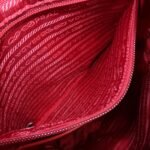 PRADA Triangle Logo Nylon Leather Backpack Ruck Sack Pink B6677 Used - 图片 22