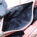 PRADA Triangle Logo Leather 2Way Tote Bag Hand Bag Pink B2625M - 图片 20