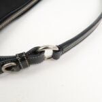 PRADA Triangle Logo Nylon Leather Shoulder Bag Black BR2840 - 图片 7