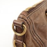 PRADA Logo Leather 2Way Bag Tote Bag Shoulder Bag Brown BL0727 Used - 图片 17