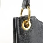 PRADA VITTELLO PHOENIX Triangle Logo Leather Shoulder Bag Black 1BC051 Used - 图片 18