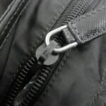 PRADA Triangle Logo Nylon Leather Shoulder Bag Silver HDW Black Used - 图片 16