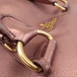 PRADA Leather 2Way Tote Bag Shoulder Bag Metallic Pink BN1713 Used - 图片 10