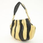 PRADA Leather Hand Bag Black Gold Hardware - 图片 3