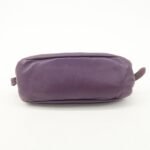 PRADA Ribbon Leather Shoulder Bag Hand Bag Purple Used - 图片 5
