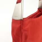 PRADA Nylon Patent Leather Shoulder Bag Red B8844 - 图片 13