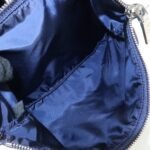 PRADA Triangle Logo Nylon Tote Bag w/Pouch Flower Print Navy B4626B Used - 图片 22