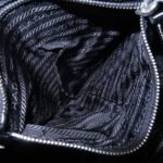 PRADA Triangle Logo Nylon Leather Shoulder Bag Black BR2840 - 图片 22