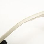 PRADA Logo Canvas Leather Shoulder Bag Hand Bag Beige White BR3429 - 图片 10
