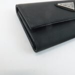 PRADA Triangle Logo Nylon 6 Key Case Key Holder Black M26X Used - 图片 6