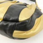 PRADA Leather Hand Bag Black Gold Hardware - 图片 11
