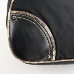 PRADA Triangle Logo Nylon Leather Shoulder Bag Black BR2840 - 图片 15