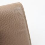 PRADA Logo Saffiano Leather Bi-Fold Small Wallet Beige 1MV204 Used - 图片 12