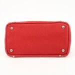 PRADA Canapa Mini Canvas Hand Bag Castilian Red BN2439 - 图片 5