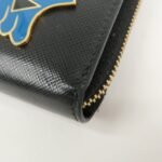 PRADA Logo Saffiano Leather Zippy Long Wallet Black 1ML506 - 图片 7