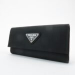PRADA Triangle Logo Nylon 6 Key Case Key Holder Black M26X Used - 图片 3