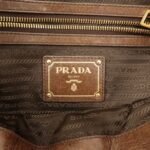 PRADA Logo Leather 2Way Bag Tote Bag Shoulder Bag Brown BL0727 Used - 图片 24
