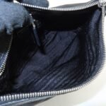 PRADA Triangle Logo Nylon Leather Shoulder Bag Hand Bag Black BR3121 Used - 图片 22