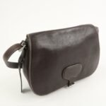 PRADA Logo Leather Shoulder Bag Crossbody Bag Brown - 图片 4