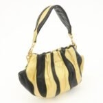 PRADA Leather Hand Bag Black Gold Hardware - 图片 4