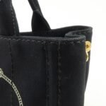 PRADA Canapa Mini Canvas 2Way Hand Bag Tote Bag Black 1BG439 Used - 图片 15