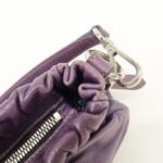 PRADA Ribbon Leather Shoulder Bag Hand Bag Purple Used - 图片 21
