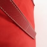 PRADA Triangle Logo Nylon Leather 2Way Shoulder Bag Hand Bag Red Used - 图片 8