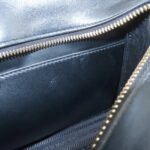 PRADA Logo Saffiano Leather Shoulder Bag Gold HDW Black - 图片 22