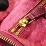 PRADA Nylon Saffiano Leather Flap Messenger Shoulder Bag Pink BT0697 Used - 图片 23