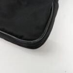 PRADA Triangle Logo Nylon Leather Shoulder Bag Silver HDW Black Used - 图片 10