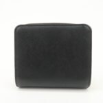 PRADA Logo Saffiano Leather Round Zippy Wallet Black 1MM268 - 图片 2