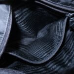 PRADA Triangle Logo Nylon Leather Shoulder Bag Silver HDW Black Used - 图片 18