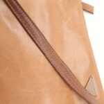 PRADA Triangle Logo Leather Shoulder Bag Hand Bag Brown Used - 图片 9