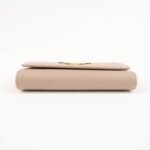 PRADA Logo Leather 4 Rings Key Case Key Holder Beige 1PG004 Used - 图片 5