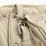 PRADA Leather 2WAY Bag Hand Bag Shoulder Bag Ivory BN1789 - 图片 10