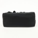 PRADA Nylon Leather Hand Bag Black Gold Hardware 1BA084 - 图片 5