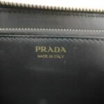 PRADA Logo Saffiano Vernis Leather Round Zipper Long Wallet 1ML506 Used - 图片 20