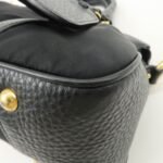 PRADA Nylon Leather 2WAY Bag Hand Bag Shoulder Bag Black BN2032 - 图片 13