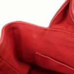 PRADA Canapa Mini Canvas Hand Bag Castilian Red BN2439 - 图片 20