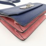 MIU MIU Madras Leather Shoulder Bag Crossbody Bag 5BH087 Used - 图片 9