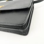 PRADA Saffiano Leather Shoulder Wallet Shoulder Bag Black BT1019 - 图片 11