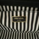 PRADA Canapa Mini Canvas 2Way Hand Bag Tote Bag Black 1BG439 Used - 图片 21