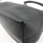 PRADA VITTELLO PHOENIX Triangle Logo Leather Shoulder Bag Black 1BC051 Used - 图片 13
