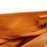 PRADA Triangle Logo Raffia Leather Shoulder Bag Beige Orange - 图片 23